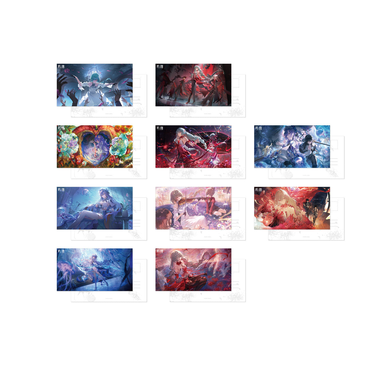 Resonator Theme Illustrated Postcard Set (Phrolova, Cartethyia)