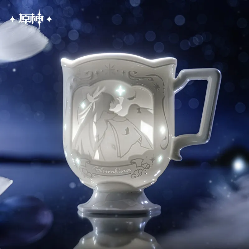 Genshin Impact Welkin Moon's Homecoming Columbina Impression Translucent Porcelain Cup Set