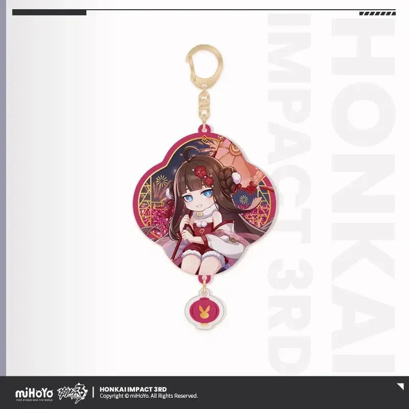 Honkai Impact 3rd Prosperous Year Series Acrylic Glitter Quicksand Pendant Book Of Fuxi ACG Go Anime www.acg-go.com Fu Hua, Griseo, Pendant & Keychain
