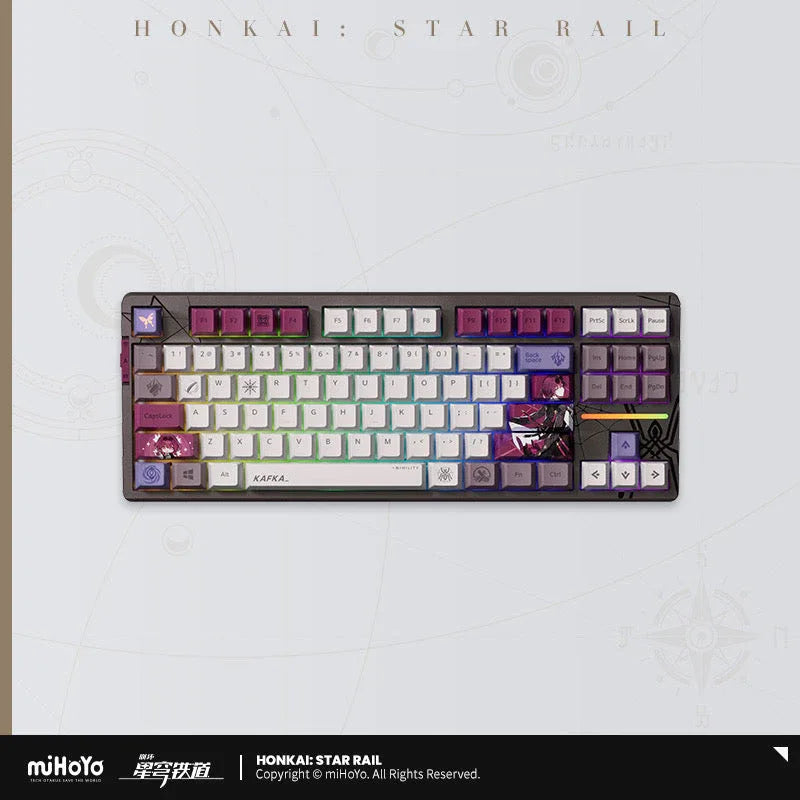 Kafka Mechanical Keyboard Honkai: Star Rail 87Keys: Golden Autumn KeySwitch ACG Go Anime www.acg-go.com Kafka