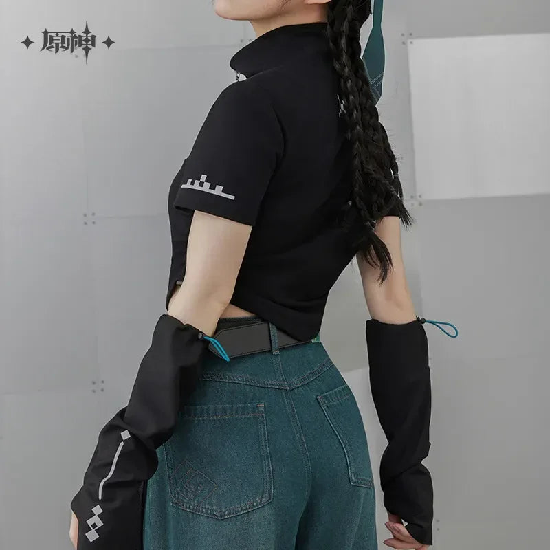 Kinich Theme Impression Series Half Zip Sleeve T-shirt Genshin Impact XL ACG Go Anime www.acg-go.com Apparel, Genshin Impact, Kinich