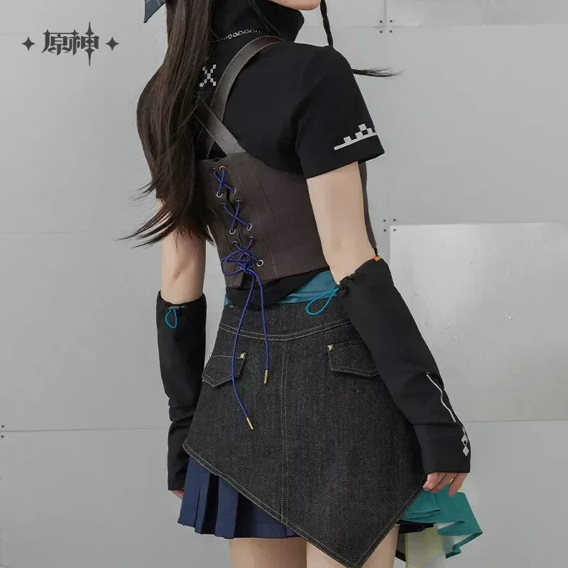 Genshin Impact Kinich Theme Impression Series Patchwork Short Vest XS ACG Go Anime www.acg-go.com Apparel, Genshin Impact, Kinich