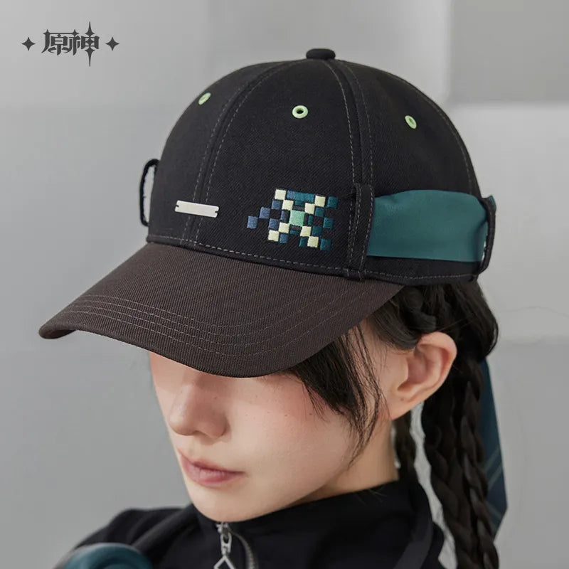 kinich theme impression series ribbon denim baseball cap ACG GO