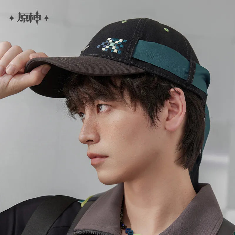 kinich theme impression series ribbon denim baseball cap ACG GO