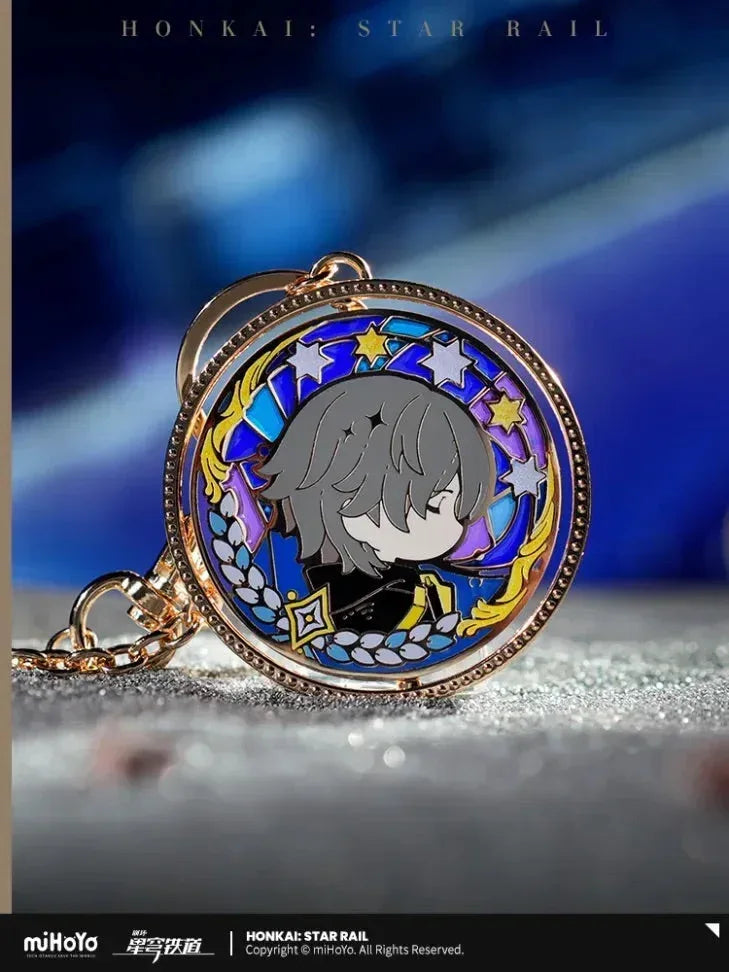 Honkai: Star Rail LAND Series Trailblazer Star Rail Double Sided Keychain Trailblazer Keychain ACG Go Anime www.acg-go.com Caelus, Pendant & Keychain, Stelle, Trailblazer