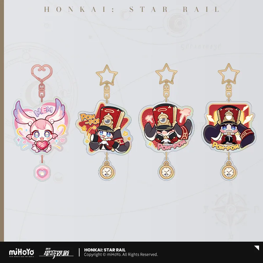 Pom-Pom Exhibition Series Pom-Pom Acrylic Keychain