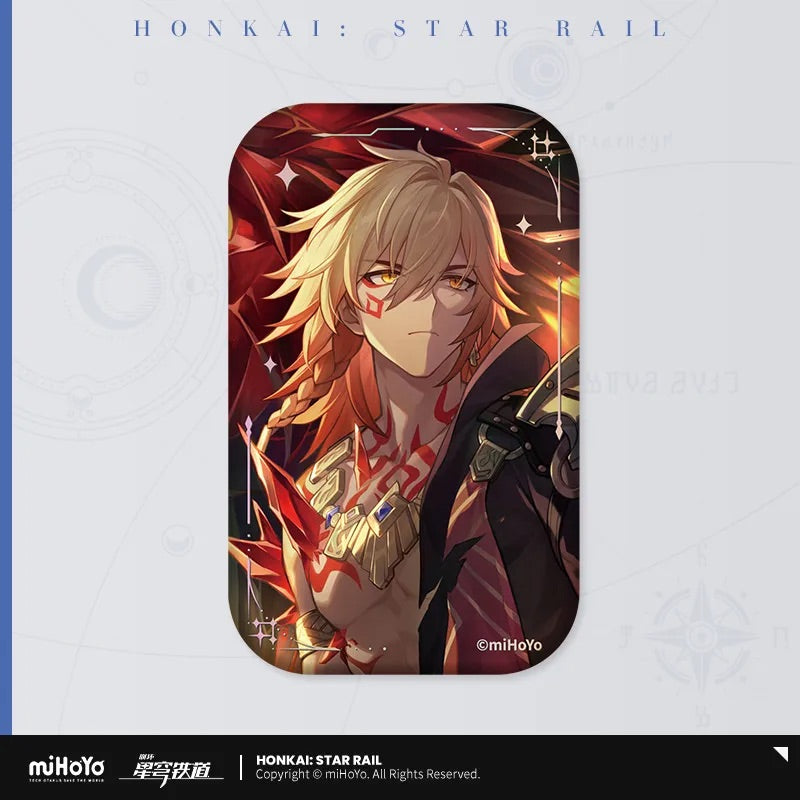 light cone series rectangular tinplate badge ACG GO