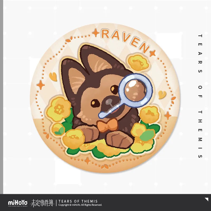 love frame series embossed tinplate badge ACG GO