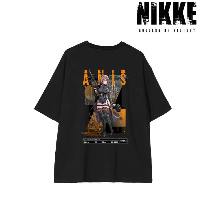 GODDESS OF VICTORY: NIKKE LOVECACAO Illustration Anis Tactical Fashion Ver. Unisex BIG Silhouette T-shirt M ACG Go Anime www.acg-go.com Anis, Apparel