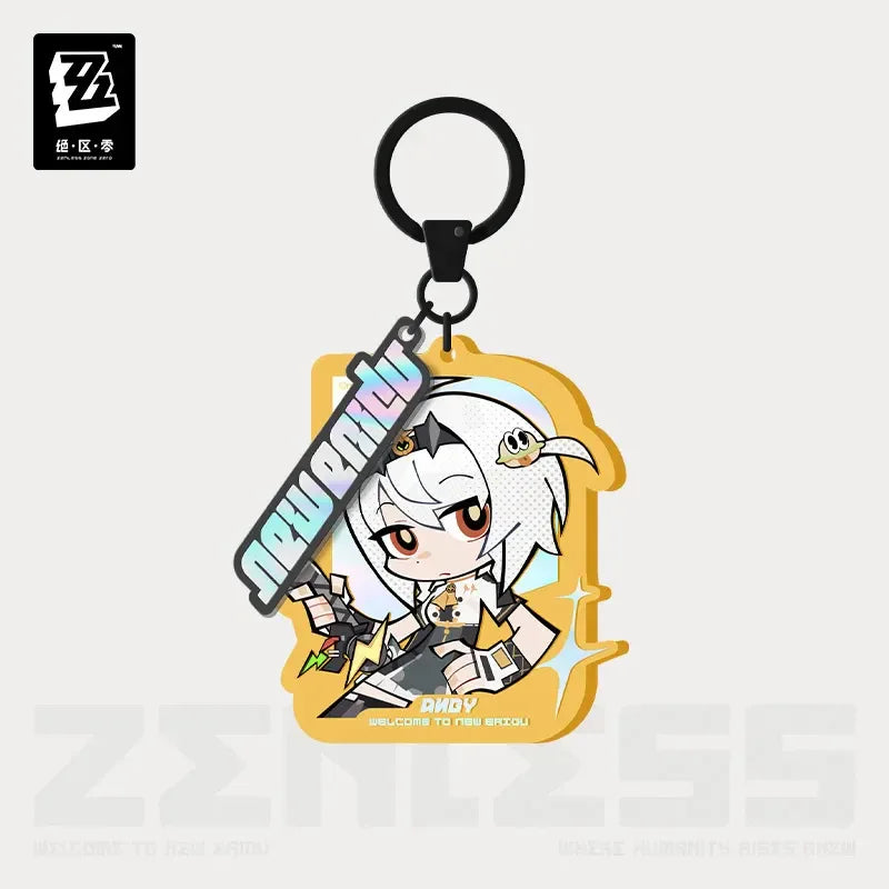 New Eridu Series Unknown Chibi Acrylic Pendant Zenless Zone Zero Anby Demara ACG Go Anime www.acg-go.com Anby Demara, Jane Doe, Pendant & Keychain