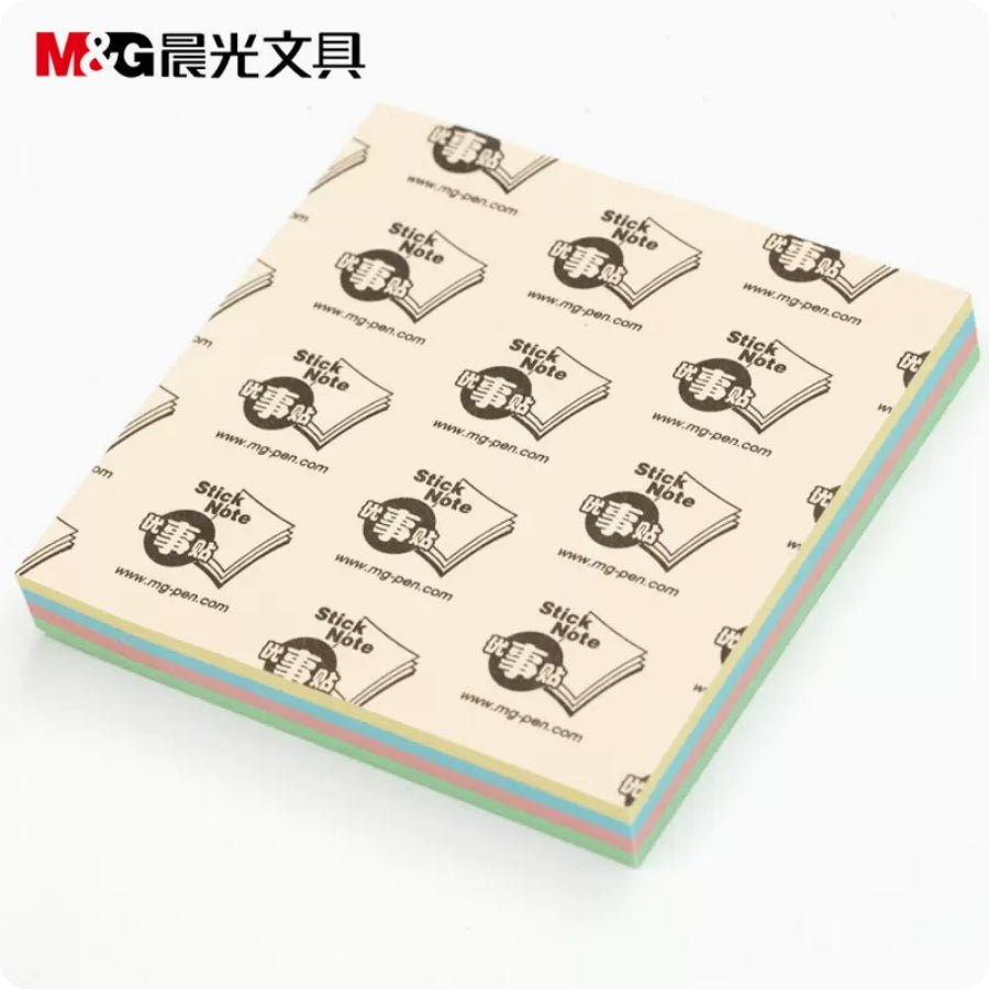 m g ys 10 4 colors sticky note 3x3inch 100sheets pad ACG GO