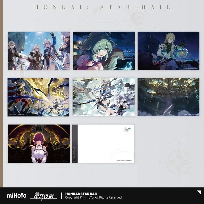 Honkai: Star Rail Memories Of Walking With You Series Postcard Collection Set ACG Go Anime www.acg-go.com Art Decor, Postcard
