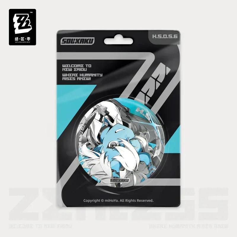 Zenless Zone Zero Mindscape Cinema Series Section 6 Reflective Badge Soukaku ACG Go Anime www.acg-go.com Badge, Harumasa, Hoshimi Miyabi, Soukaku, Yanagi, Zenless Zone Zero