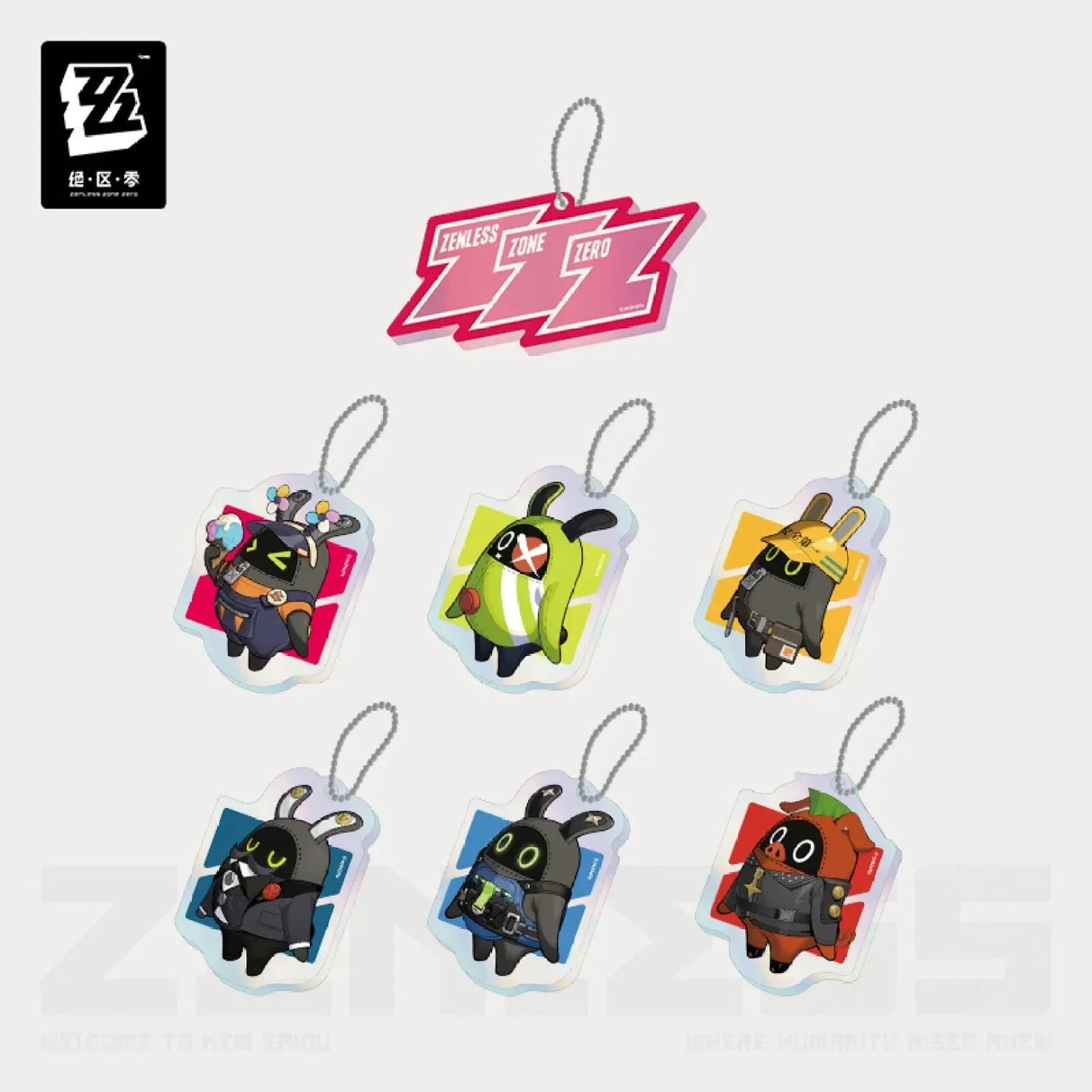 New Eridu Garden Party Series Acrylic Pendant Mystery Box Zenless Zone Zero Box (7 Unique Pendants) ACG Go Anime www.acg-go.com Art Decor, Pendant & Keychain, Zenless Zone Zero