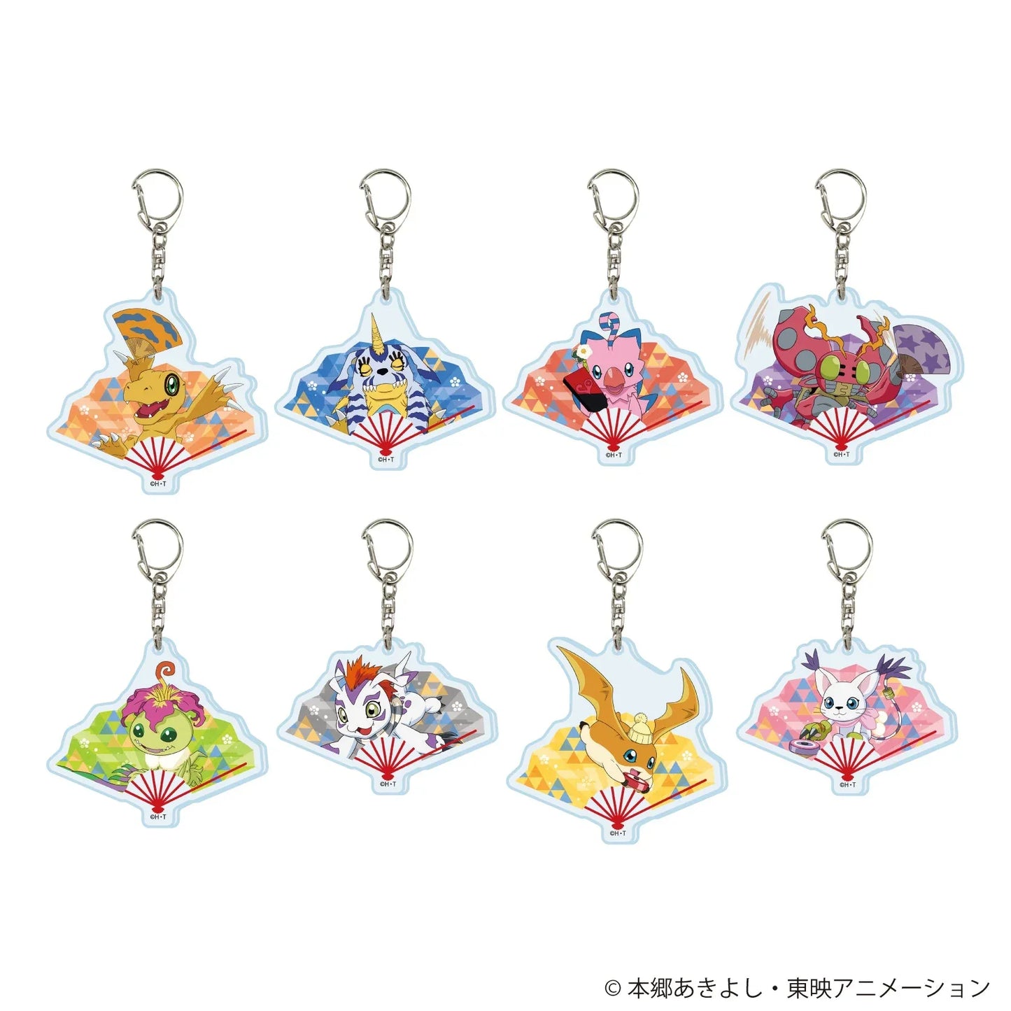 Adventure New Year's Ver. 13 Original Illustration Acrylic Keychain Mystery Box Digimon All Set (8pcs) ACG Go Anime www.acg-go.com Agumon, Biyomon, Gabumon, Gomamon, Mystery Box, Palmon, Patamon, Pendant & Keychain, Tailmon, Tentomon
