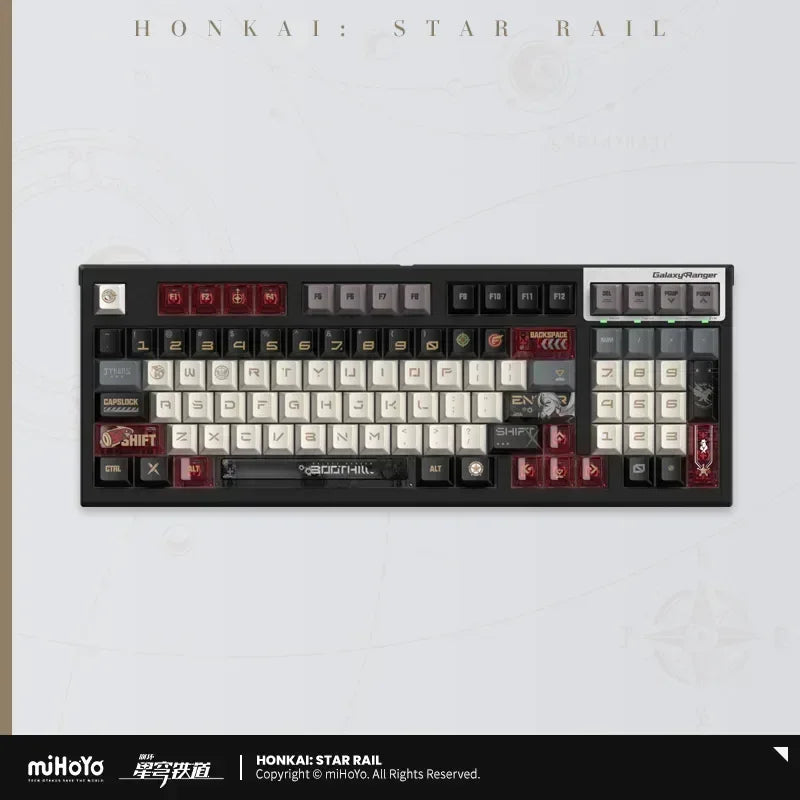 Honkai: Star Rail Boothill Mechanical Keyboard Frost Sakura Switch ACG Go Anime www.acg-go.com Boothill, Honkai: Star Rail, Keyboard, Mechanical Keyboard