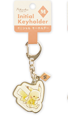 Initial Keyholder Pikachu Letter Keychain