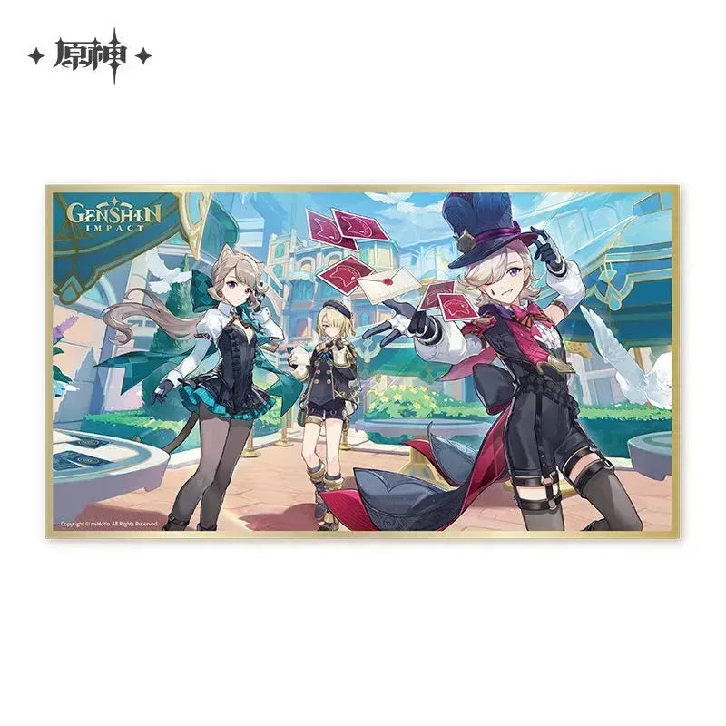 Genshin Impact 2023 Game Art Exhibition Series Shikishi Card Board & Mousepad Card Board ACG Go Anime www.acg-go.com Art Decor, Cardboard, Electronics, Gaming Mouse Pad
