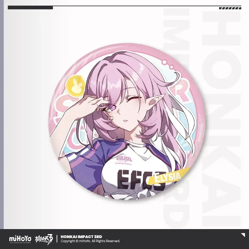 Honkai Impact 3rd Summer Cruise Series Tinplate Badge Vol.4 Elysia ACG Go Anime www.acg-go.com Aponia, Badge, Eden, Elysia, Griseo, Honkai Impact 3rd, Hua, Kalpas, Kevin, Kosma, Mobius, Pardofelis, Sakura, Su, Vill-V