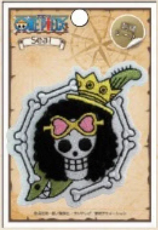 One Piece Embroidered Skull Badge Brook ACG Go Anime www.acg-go.com Badge, Cross-Stitch, Monkey D. Luffy