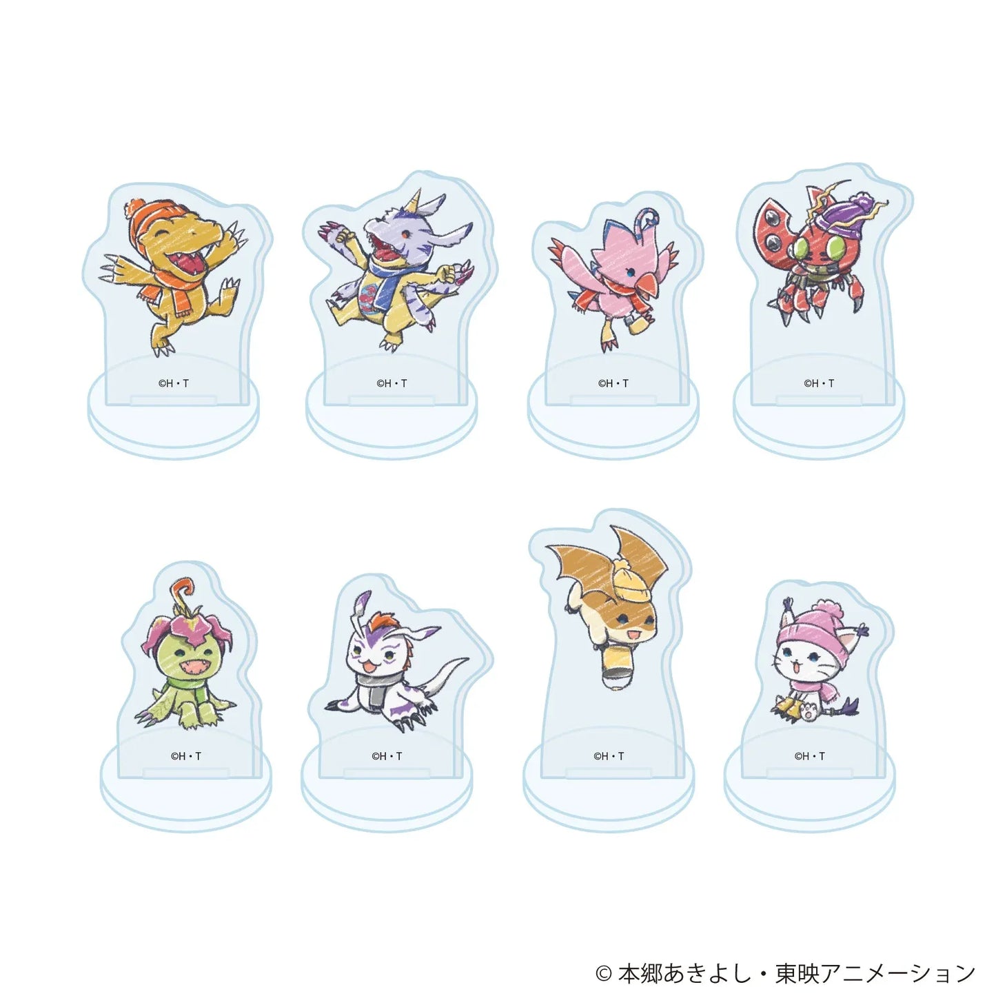 Adventure Playing In the Snow Ver. 04 Little Acrylic Stand Mystery Box Digimon Random One ACG Go Anime www.acg-go.com Agumon, Biyomon, Gabumon, Gomamon, Mystery Box, Palmon, Patamon, Stand, Tailmon, Tentomon