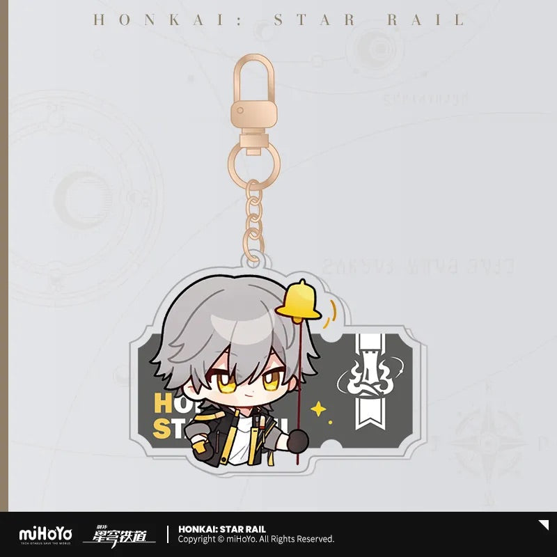 pom pom exhibition series acrylic keychain ACG GO