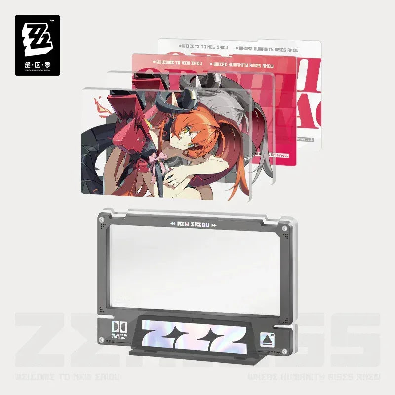Zenless Zone Zero Mindscape Cinema Series Obol Squad Framed Acrylic Insert Set Orphie Magnusson & Magus / Frame + Inserts Set ACG Go Anime www.acg-go.com Art Decor, Ornament, Orphie Magnusson & Magus, Seed, Soldier 11, Trigger