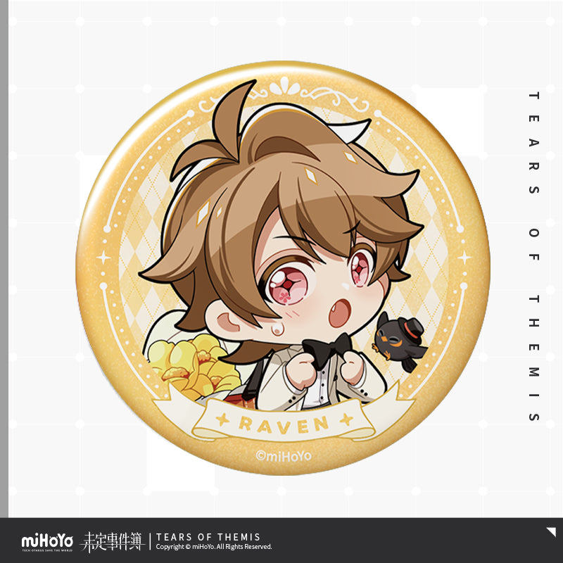 qing yuan yao yue series chibi tinplate badge ACG GO