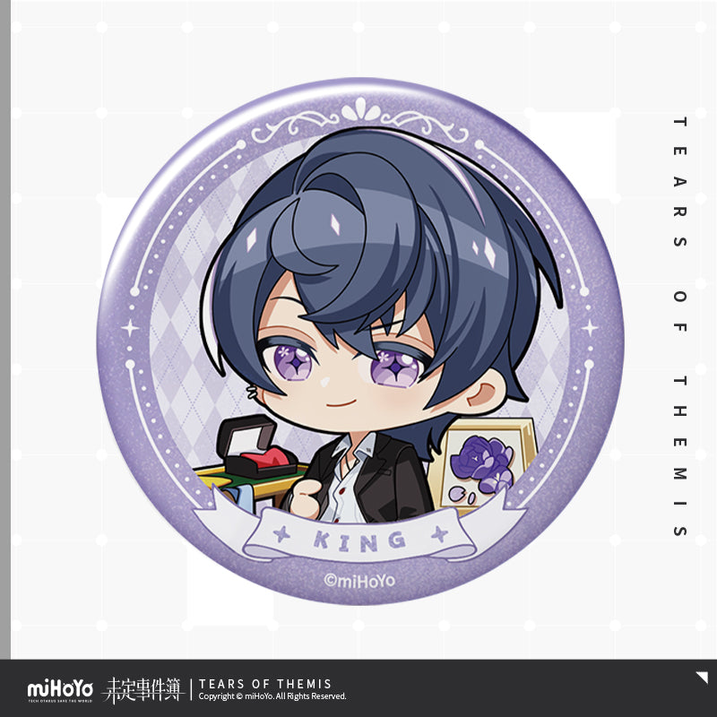 qing yuan yao yue series chibi tinplate badge ACG GO