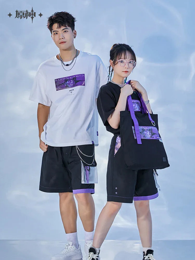 Raiden Shogun Plane of Euthymia Canvas Tote Bag Genshin Impact Canvas Tote Bag ACG Go Anime www.acg-go.com Apparel, Canvas Bag