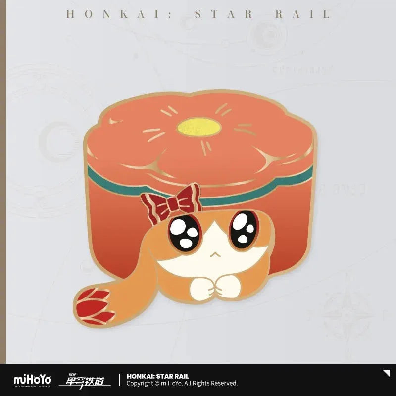 Ruan Mei Creations Exotic Pets Collection Series Metal Badge Honkai: Star Rail Mischief Expert ACG Go Anime www.acg-go.com Badge, Ruan Mei