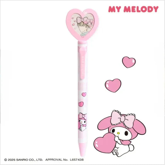 Heart Locket Pen Sanrio Characters Cinnamoroll ACG Go Anime www.acg-go.com Cinnamoroll, Hello Kitty, Kuromi, My Melody, Office Supply, Pen, Pochacco, Pompom Purin