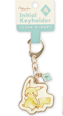 Initial Keyholder Pikachu Letter Keychain