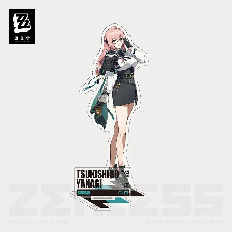 Zenless Zone Zero Section 6 Daily Series Acrylic Stand Tsukishiro Yanagi ACG Go Anime www.acg-go.com Asaba Harumasa, Hoshimi Miyabi, Soukaku, Stand, Tsukishiro Yanagi