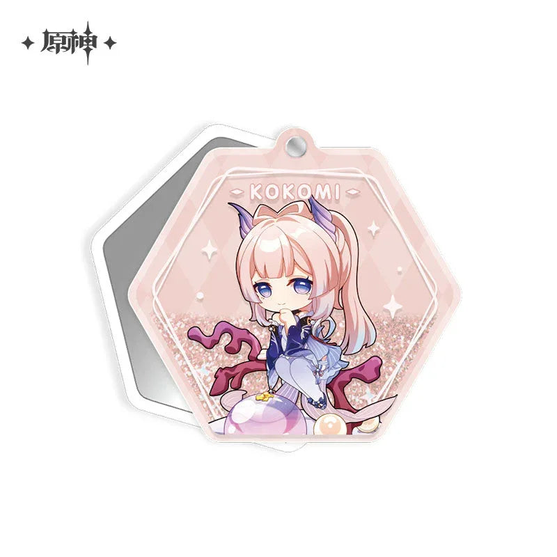 Sweet Summer Series Merch Genshin Impact Mirror / Sangonomiya Kokomi ACG Go Anime www.acg-go.com Badge, Barbara, Kamisato Ayato, Office Supply, Raiden Shogun, Sangonomiya Kokomi, Sticky Notes, Tartaglia, Theme Artwork, Xingqiu