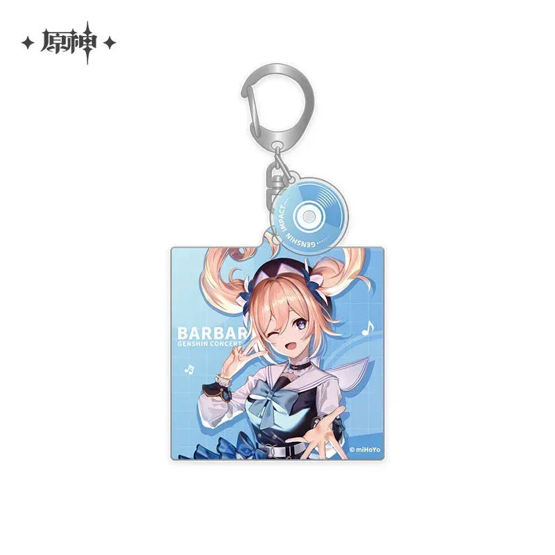 Genshin Impact Genshin Concert 2022 Series Acrylic Pendant Barbara ACG Go Anime www.acg-go.com Barbara, Kaedehara Kazuha, Pendant & Keychain, Shenhe, Theme Artwork, Xinyan, Yae Miko, Yunjin