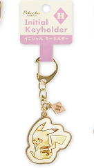 Initial Keyholder Pikachu Letter Keychain