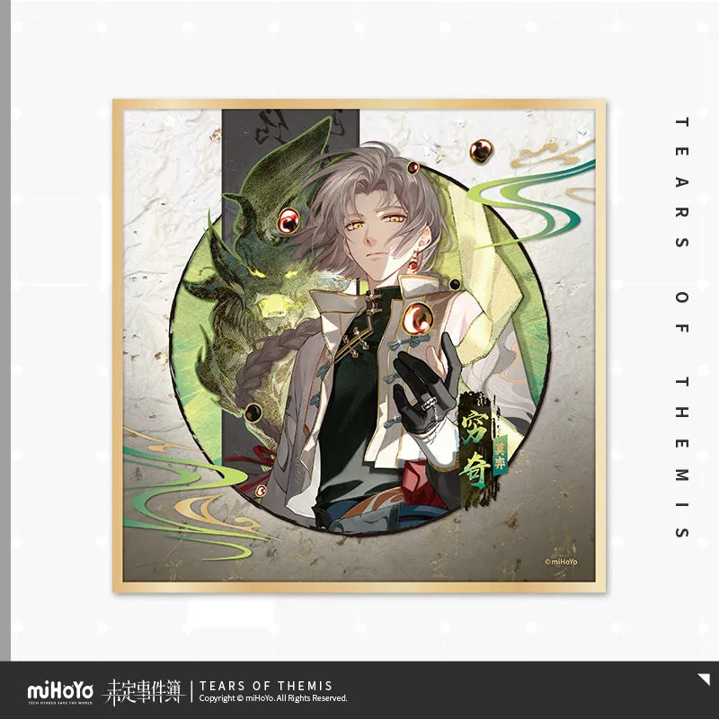 tears of themis omni spirits bureau dark fates series polyester gold sprinkled acrylic shikishi cardboard ACG GO