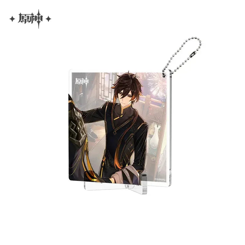 The Day of Destiny Series Acrylic Coaster Genshin Impact Zhongli ACG Go Anime