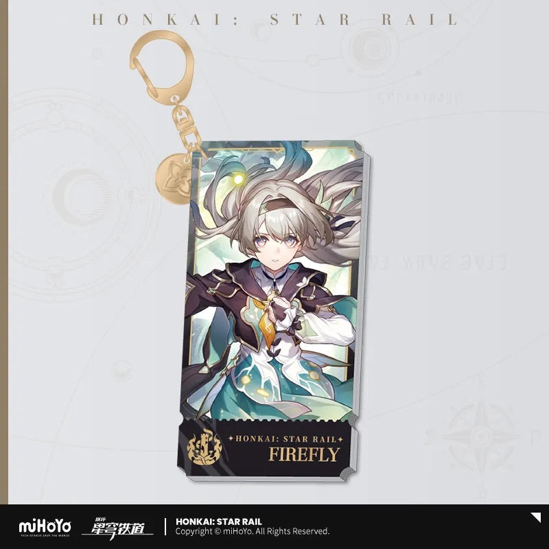 the destruction character warp artwork acrylic keychain ACG GO