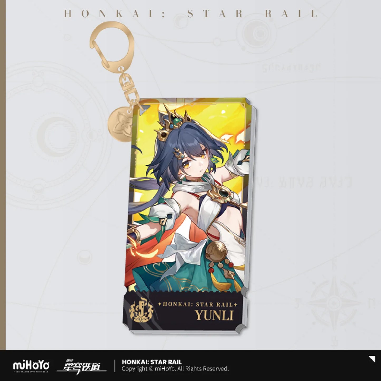the destruction character warp artwork acrylic keychain ACG GO