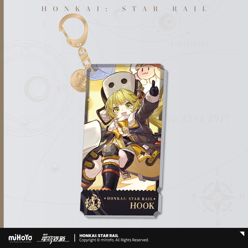 the destruction character warp artwork acrylic keychain ACG GO