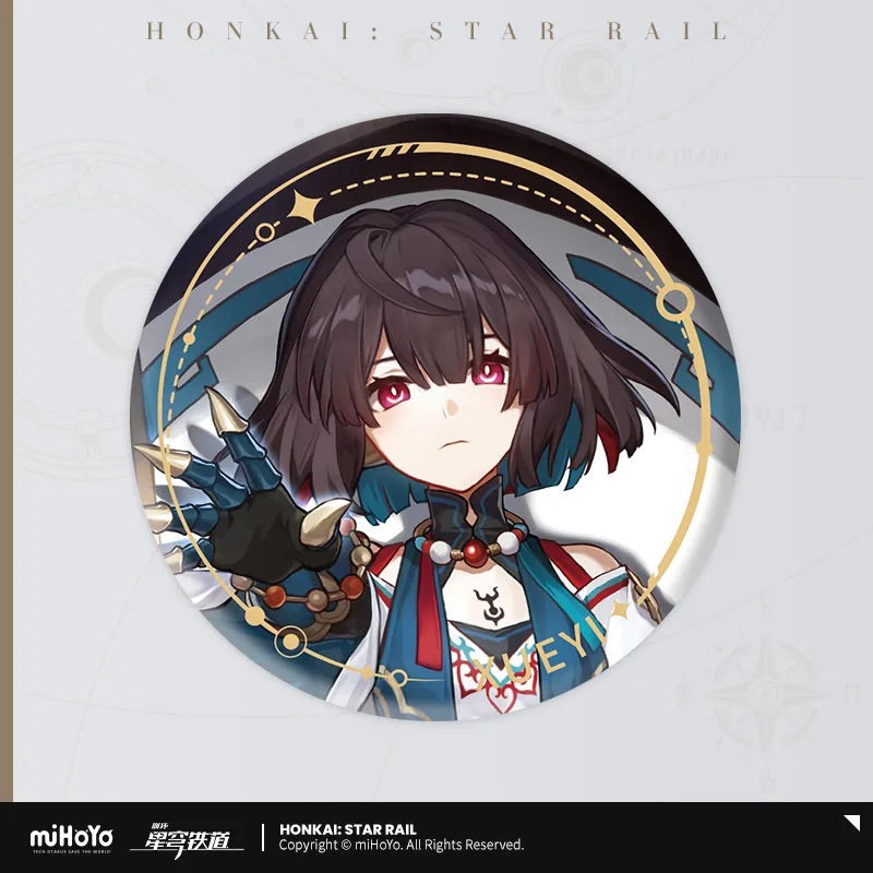 the destruction character warp artwork tinplate badge ACG GO