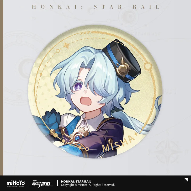 the destruction character warp artwork tinplate badge ACG GO