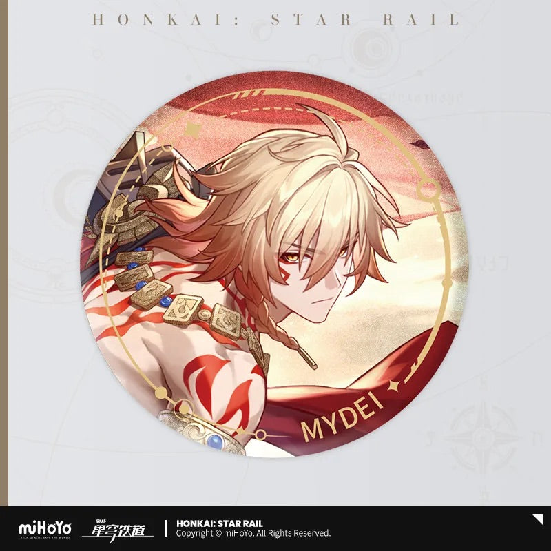 the destruction character warp artwork tinplate badge ACG GO