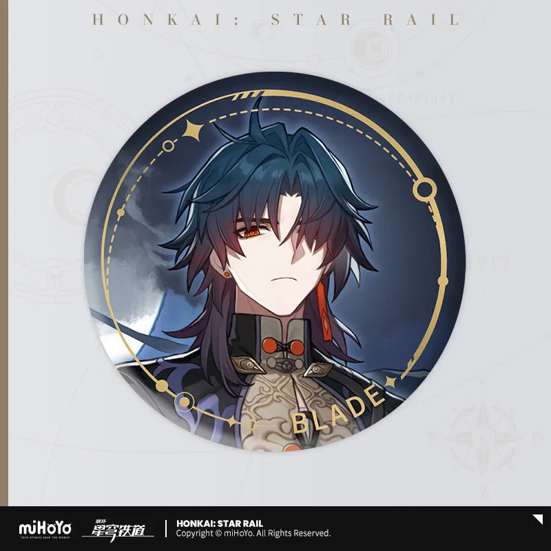 the destruction character warp artwork tinplate badge ACG GO