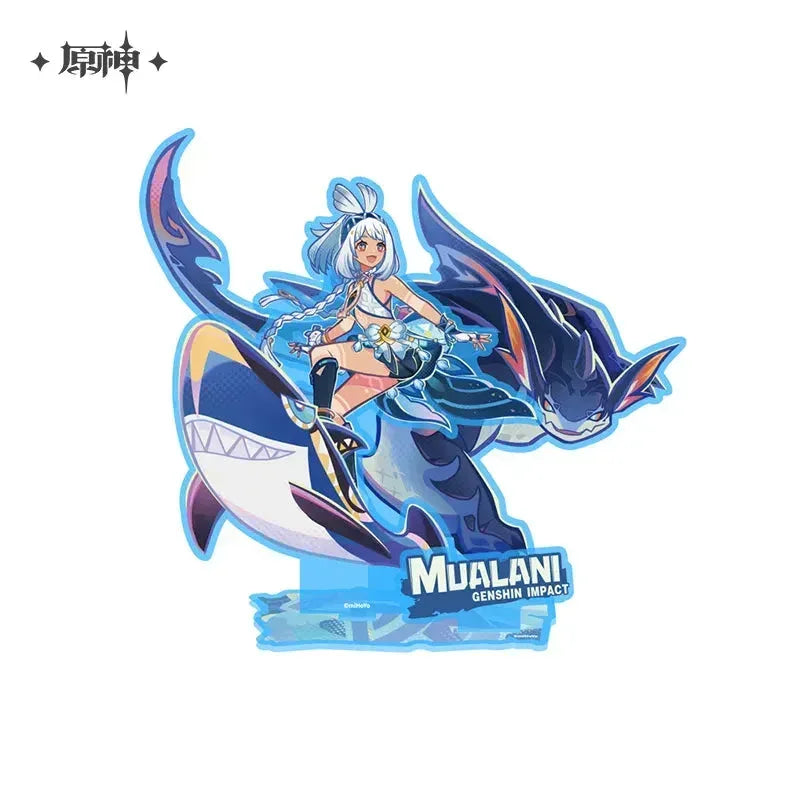 Genshin Impact Traces of Artistry Series Acrylic Badge Stand Laser Ticket Badge / Kachina ACG Go Anime www.acg-go.com Genshin Impact, Kachina, Kinich, Mualani