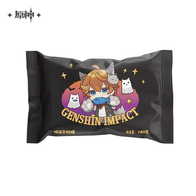 Genshin Impact Wicked Halloween Costumes Series Merch Badge / Mona ACG Go Anime www.acg-go.com Badge, Diluc, Food & Drink, Hu Tao, Mona, Qiqi, Stand, Tartaglia, Theme Artwork, Xiao
