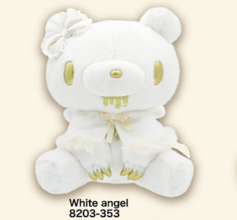 Gloomy the Naughty Grizzly Ribbon Angel Series Hand Size Plush Toy
