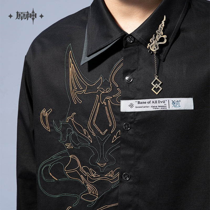xiao bane of all evil asymmetrical shirt ACG GO
